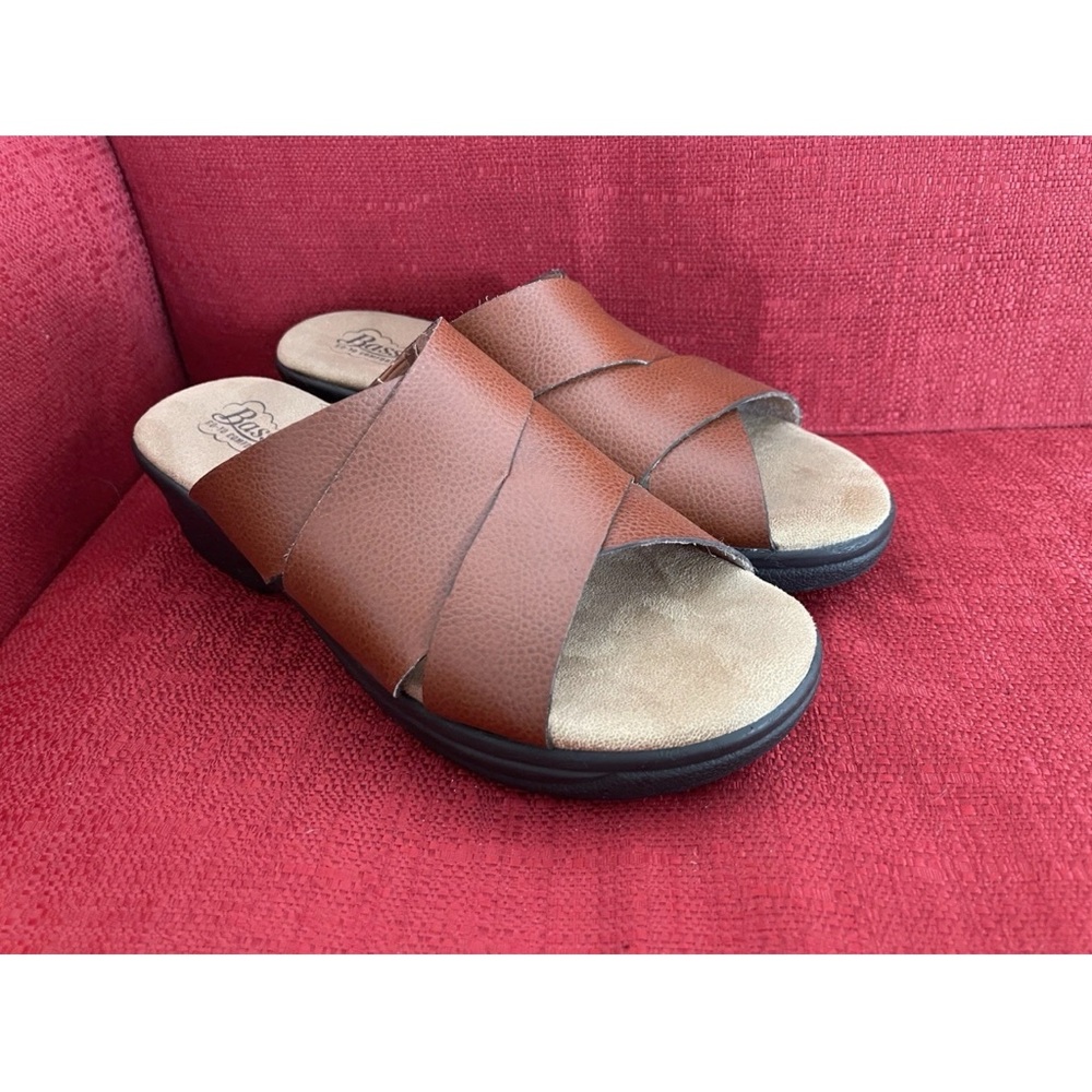 Bass Go To Comfort Camille Womens Slip on Wedge Sandals Size 9M